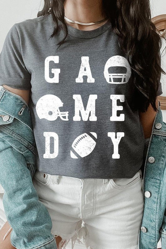 Gameday Football Graphic Tee - RARA Boutique 