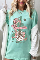 Nashville Music City Graphic Tee - RARA Boutique 