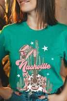 Nashville Music City Graphic Tee - RARA Boutique 