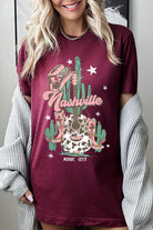 Nashville Music City Graphic Tee - RARA Boutique 