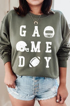 Gameday Football Graphic Fleece Sweatshirt - RARA Boutique 