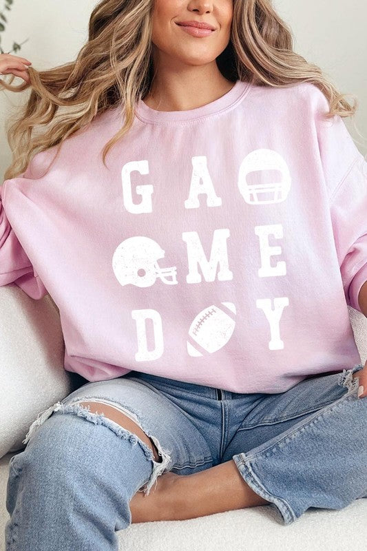 Gameday Football Graphic Fleece Sweatshirt - RARA Boutique 