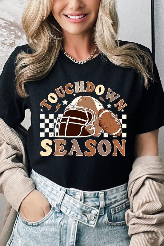 Vintage Touchdown Season Graphic Tee - RARA Boutique 