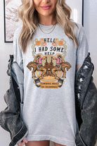 Hell I Had Some Help Western Graphic Tee - RARA Boutique 