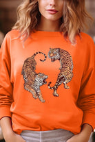 Tigers Graphic Fleece Sweatshirt - RARA Boutique 