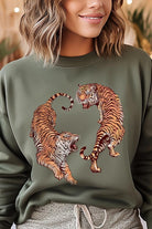 Tigers Graphic Fleece Sweatshirt - RARA Boutique 