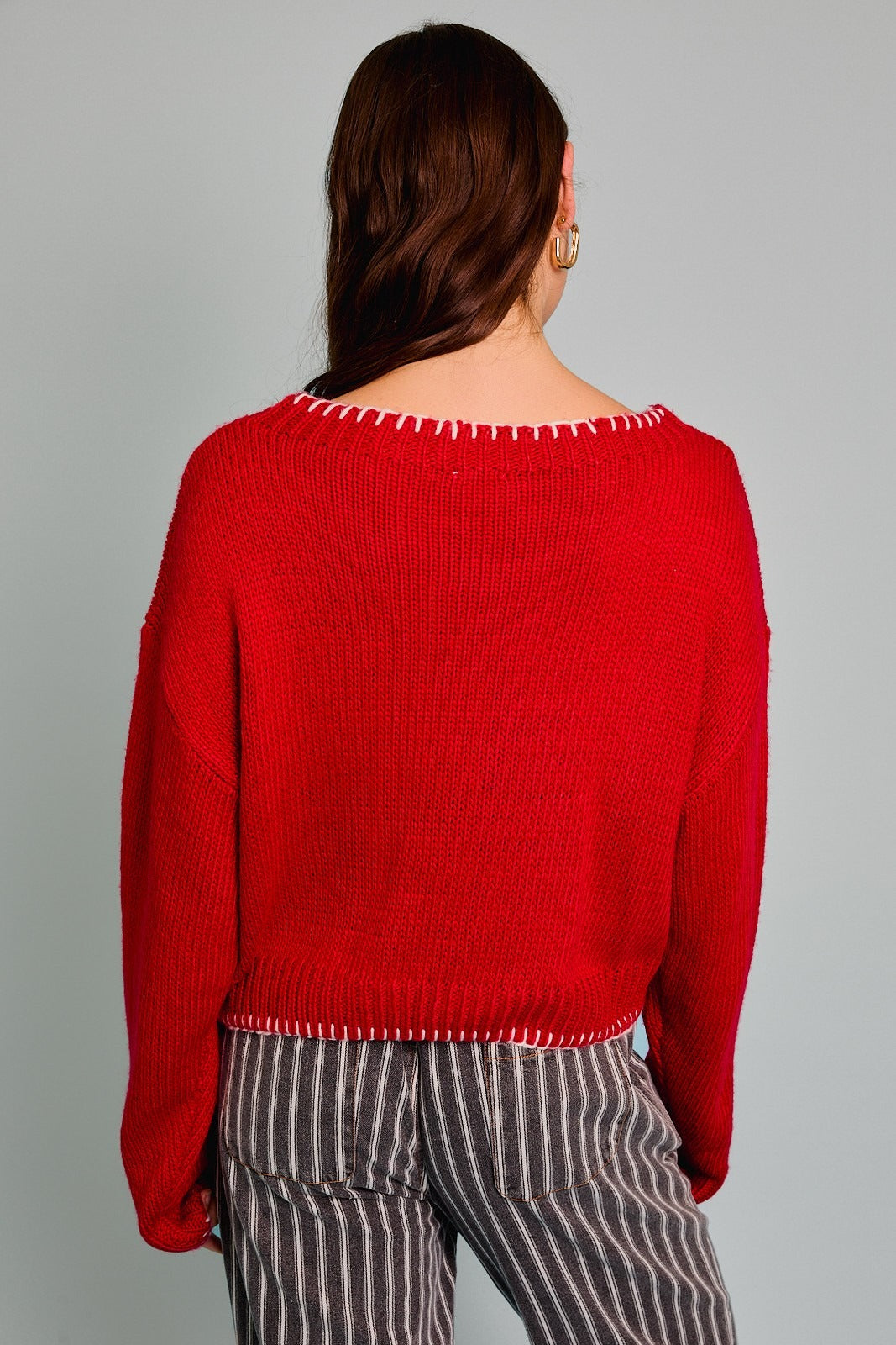 Merry Dolman Sleeve Boat Neck Sweater - Le Lis - RARA Boutique 