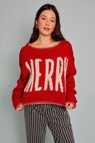 Merry Dolman Sleeve Boat Neck Sweater - Le Lis - RARA Boutique 