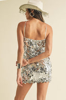 Sequin Halter Neck  Mini Dress - EB Luxe - RARA Boutique 