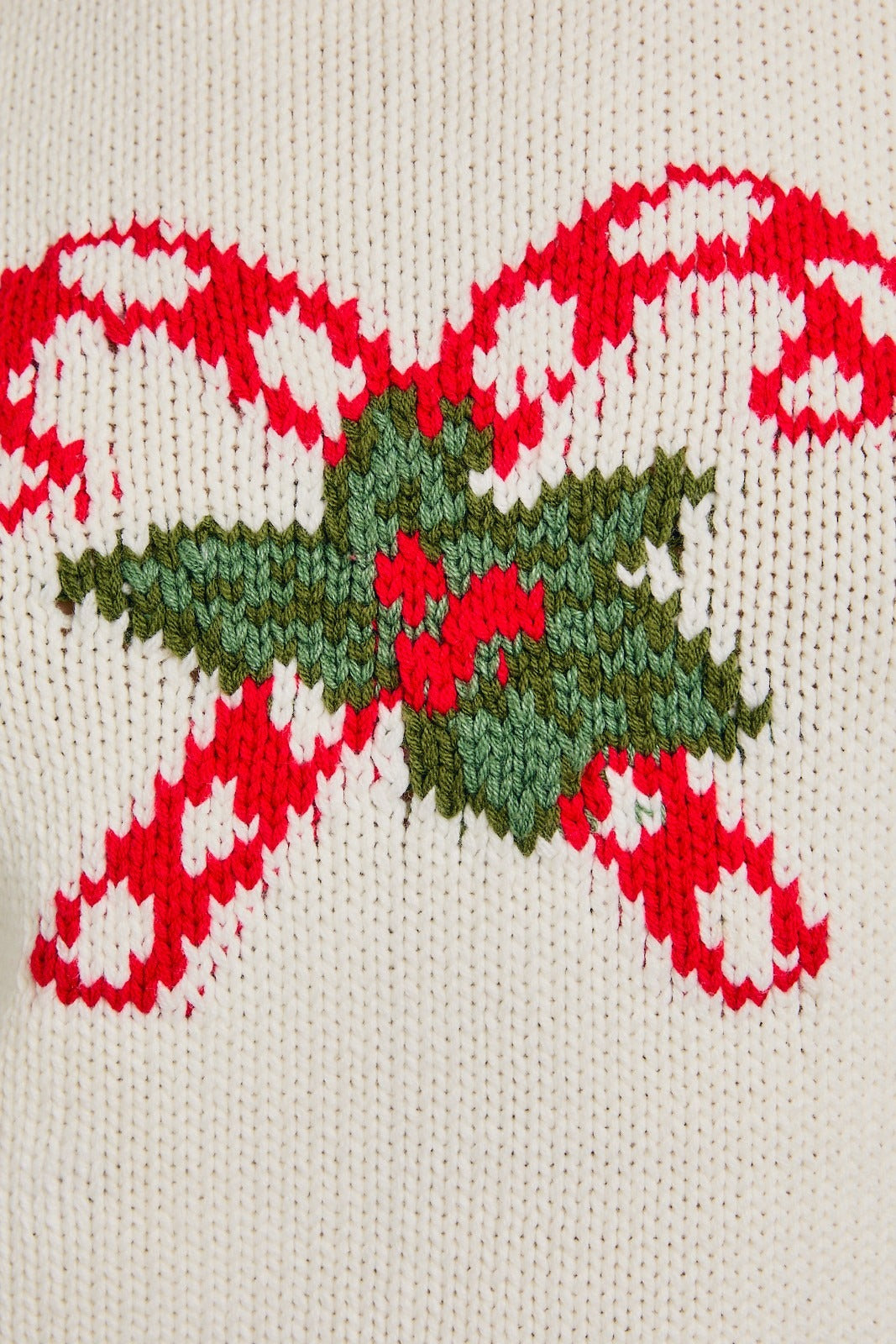 Candy Cane Mistletoe Turtle Neck Sleeveless Graphic Sweater - Le Lis - RARA Boutique 