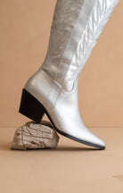 Knee High Metallic boots- Oasis - RARA Boutique 