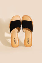 Open Toe Flat Slides - RARA Boutique 