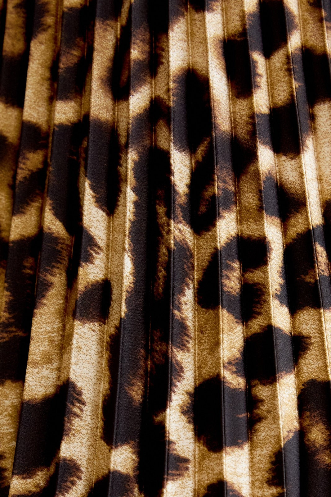 Leopard Print Accordion Pleated Midi Skirt - Sunday Edition - RARA Boutique 