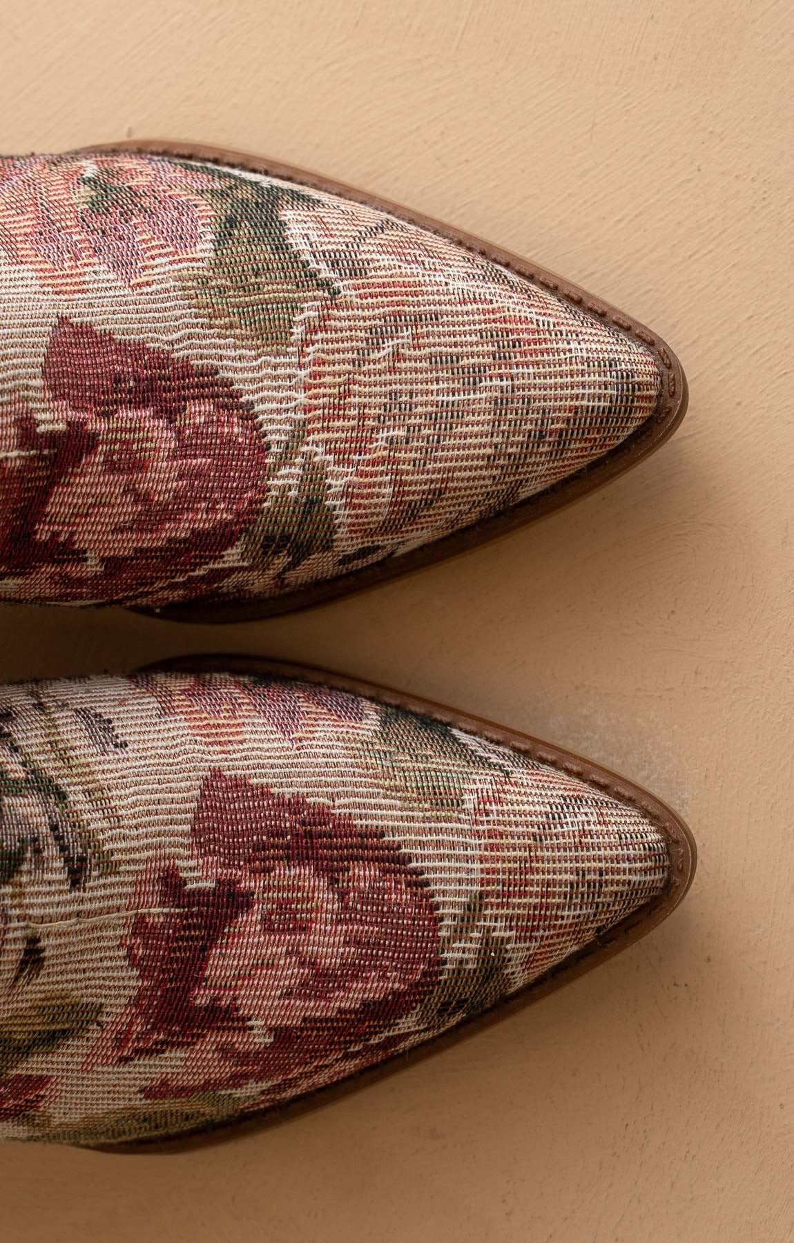 Vintage Floral Jacquard Tapestry Western Boots - Oasis Society - RARA Boutique 