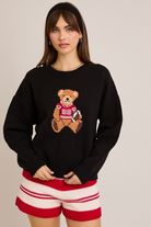 Long Sleeve Football Teddy Bear Sweater - Le Lis - RARA Boutique 