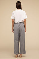 Waffle Trouser Pants with Pockets - RARA Boutique 