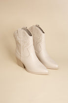 Pointed Toe Western Booties - RARA Boutique 