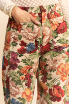 Vintage Floral Tapestry High-Rise Barrel Leg Pants - Davi & Dani - RARA Boutique 
