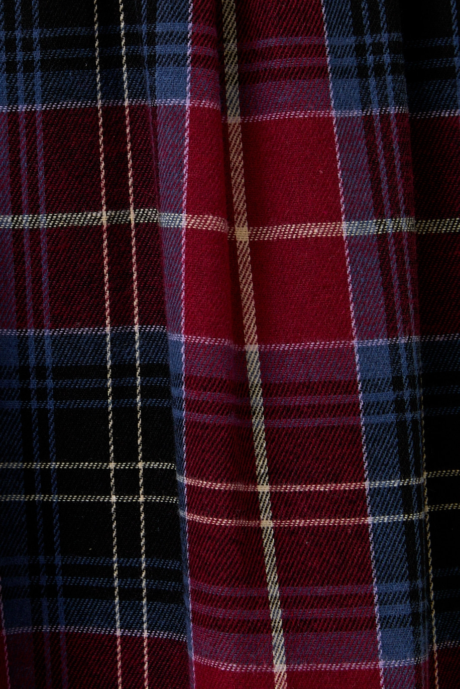 Flowy Plaid Tiered Ruffle Maxi Skirt - Sunday Edition - RARA Boutique 