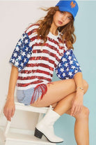 4th sequin American flag - Main Strip - RARA Boutique 