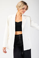 Rhinestone Fringe Blazer Jacket - eesome - RARA Boutique 