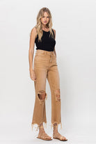 90"s Vintage Crop Flare Jeans - Vervet by Flying Monkey - RARA Boutique 