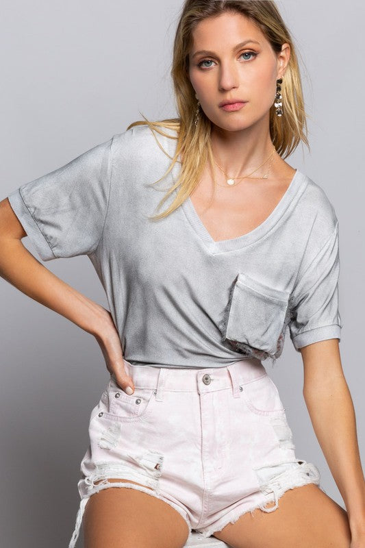 Short Sleeve Pocket T Shirt - POL - RARA Boutique 