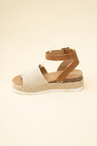 Espadrille Platform Ankle Strap Sandals - RARA Boutique 