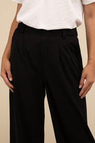 Waffle Trouser Pants with Pockets - RARA Boutique 