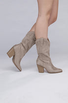 Heeled Cowboy Western Boots - RARA Boutique 