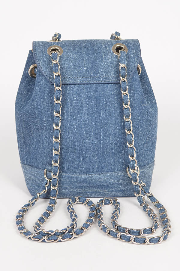 Denim Fashion Backpack - RARA Boutique 