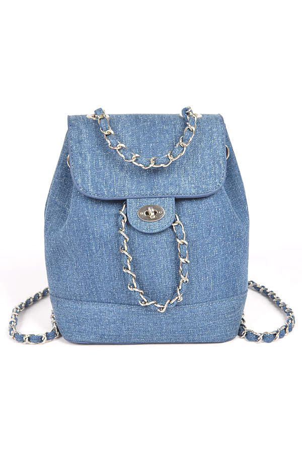 Denim Fashion Backpack - RARA Boutique 