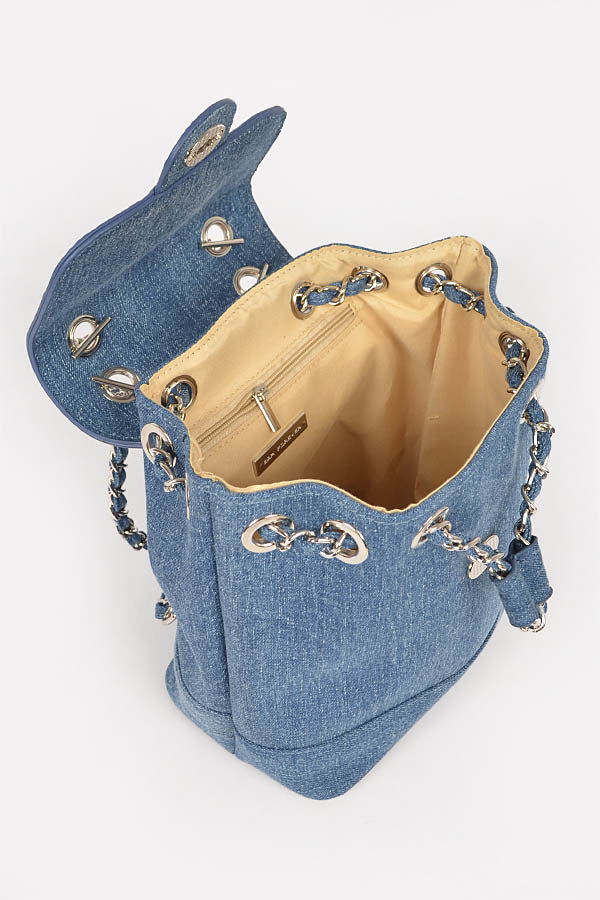 Denim Fashion Backpack - RARA Boutique 