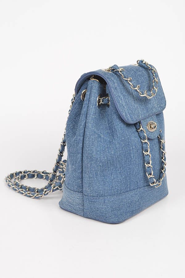 Denim Fashion Backpack - RARA Boutique 