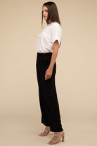 Waffle Trouser Pants with Pockets - RARA Boutique 