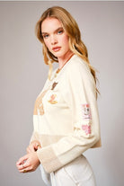 Horse shimmer sweater nice one -Blue B - RARA Boutique 