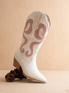 Mid-Calf Western Boots with Bows - Oasis Society - RARA Boutique 