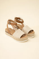 Espadrille Platform Ankle Strap Sandals - RARA Boutique 