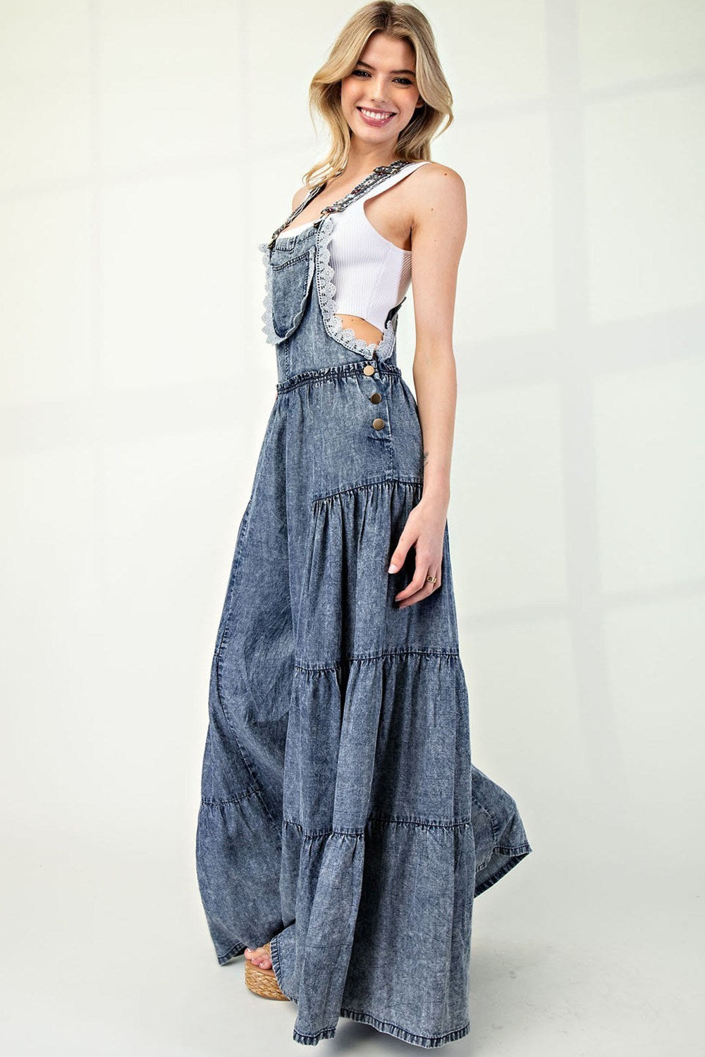 Denim Plazzo overall eesome - RARA Boutique 