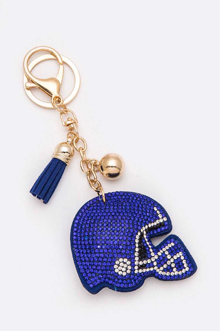 Football Helmet Crystal Key Chain - RARA Boutique 