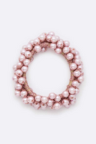 Faux Pearl Cluster Scrunchie Hair Tie - RARA Boutique 