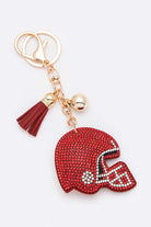 Football Helmet Crystal Key Chain - RARA Boutique 