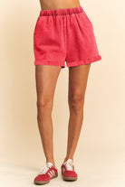 Heart Applique Patch Denim Shorts - Davi & Dani - RARA Boutique 