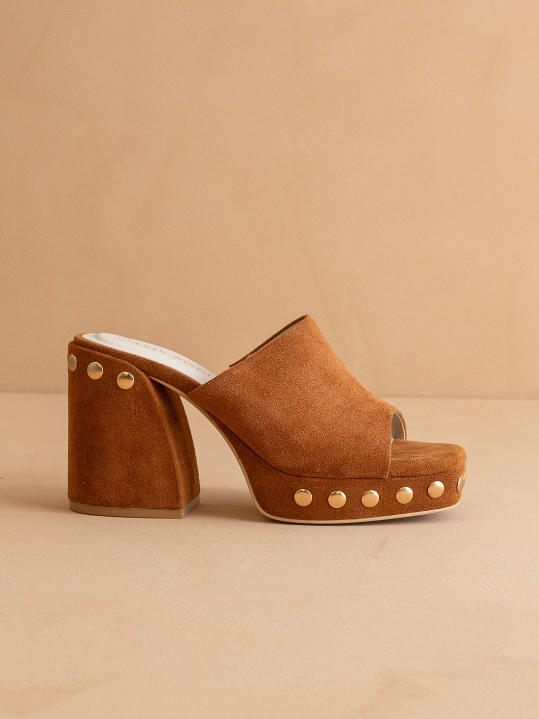 Chunky Studded Platform Slip-On Heels - Oasis Society - RARA Boutique 