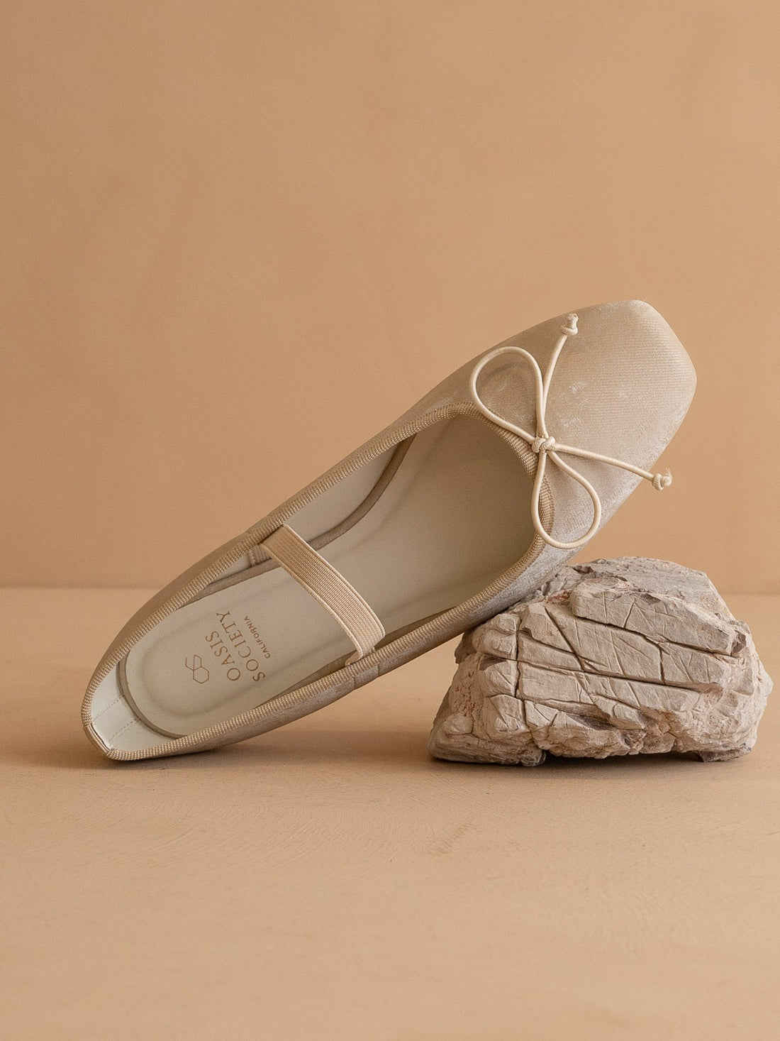 Suede Square Toe Ballet Flats - Oasis Society - RARA Boutique 