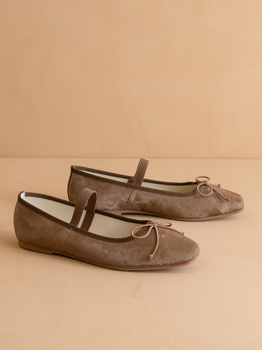 Suede Square Toe Ballet Flats - Oasis Society - RARA Boutique 