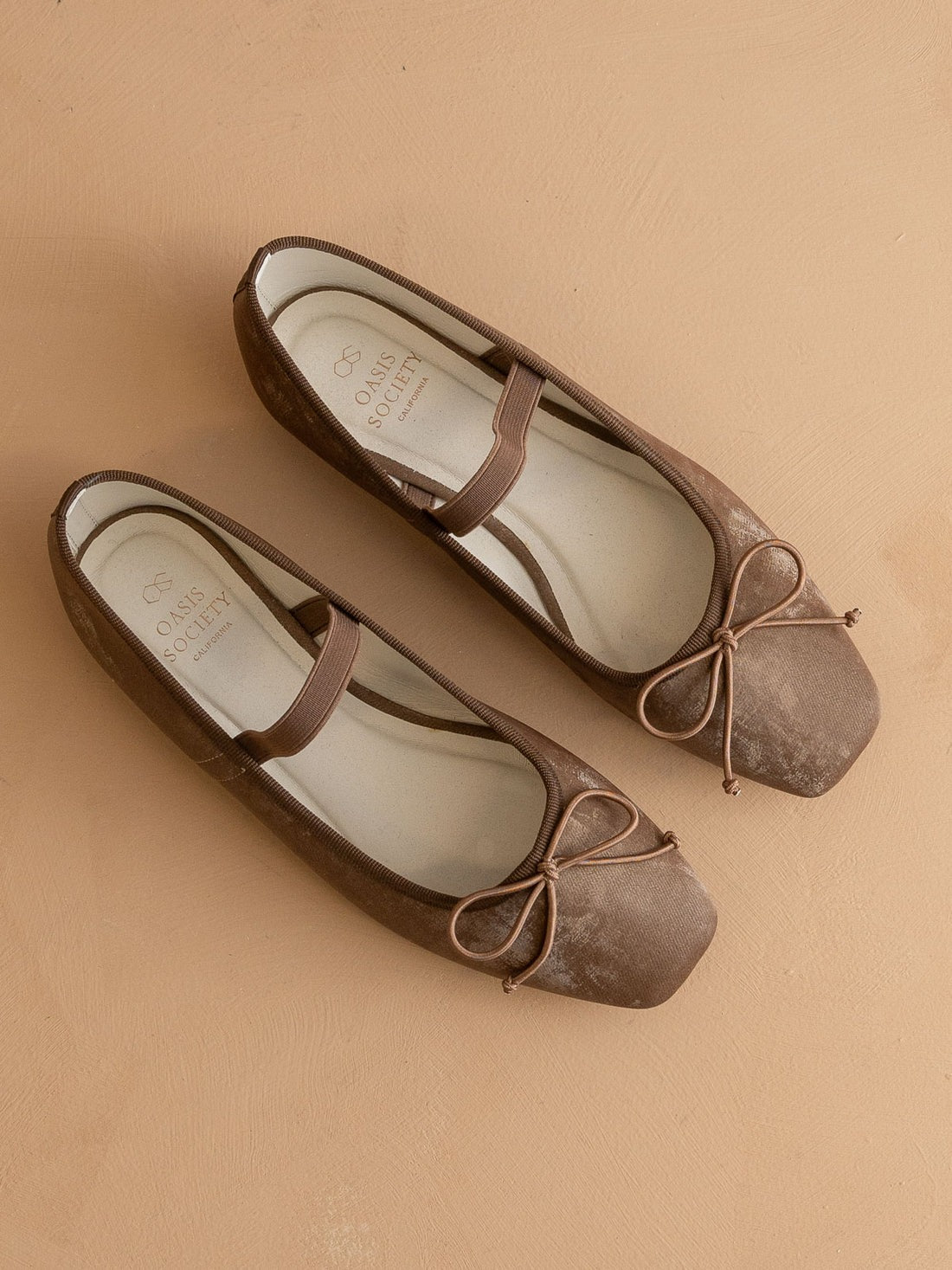 Suede Square Toe Ballet Flats - Oasis Society - RARA Boutique 