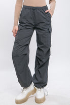 Loose Fit Parachute Cargo Pants - RARA Boutique 