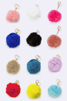 Fluffy Fur Ball Pom-Pom Keychain - RARA Boutique 