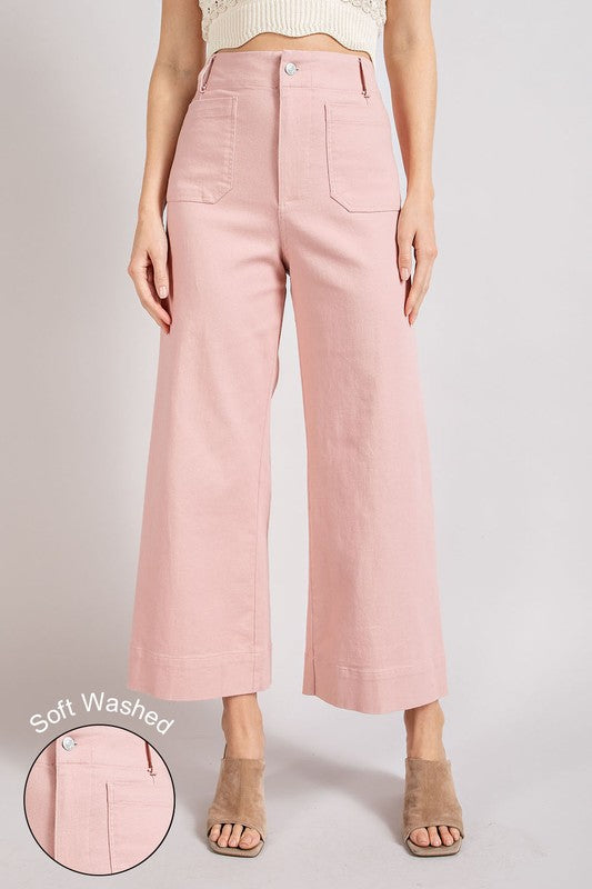 Soft Wash Wide Leg Pants - eesome - RARA Boutique 